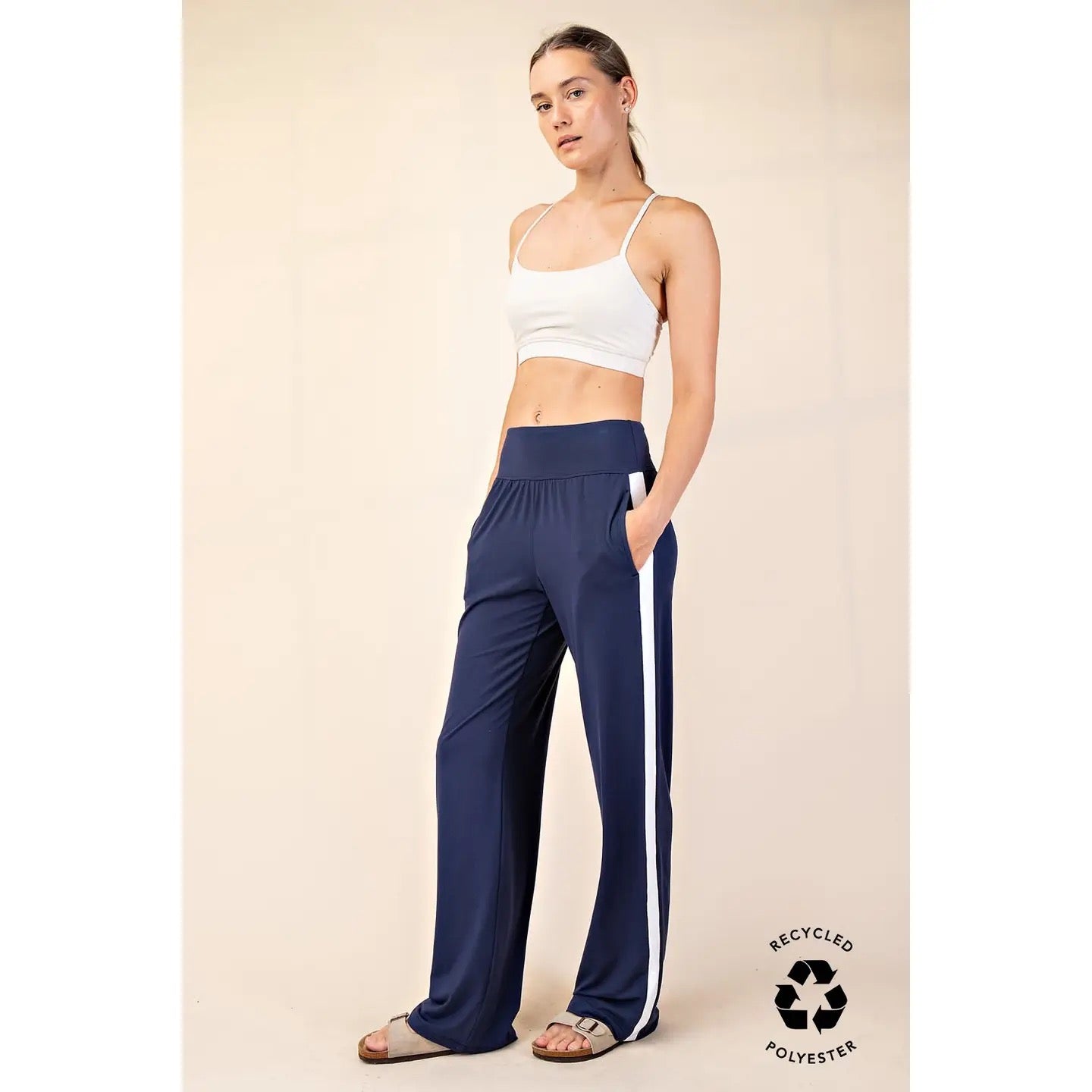 Rae Mode Striped Yummy Straight Pants