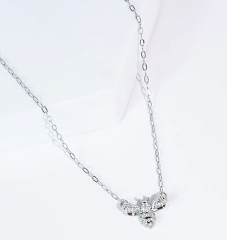 Treasure Jewels -  Bee Dazzled Silver Necklace