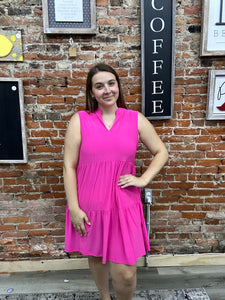 Dear Scarlett Dress Pink 3 Tier SD-LIZ3TDRESS