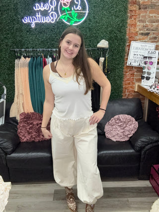 POL High-Waisted Boho Wide Leg Pants