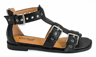 Corky's - Glad You Made It -Black Buckle Sandal