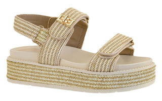 Corkys Go For It Platform Sandal - Sand Raffia