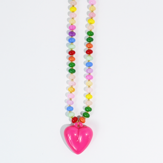 Treasure Jewels - Happy Colorful Heart Necklace