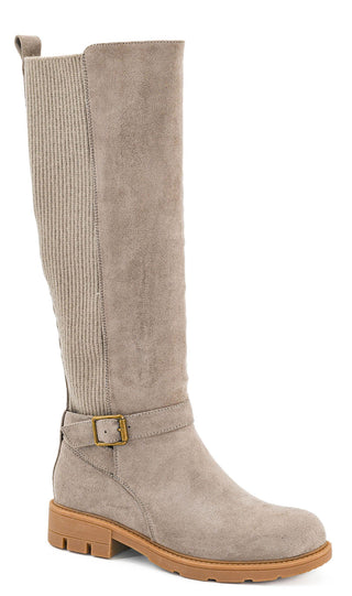 CORKYS  Hay There- Grey Faux Suede Boots