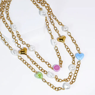 Treasure Jewels - Heart Parade Layered Necklace