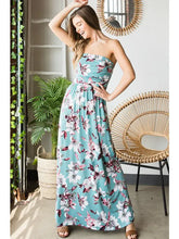 Load image into Gallery viewer, Heimish - Tube Floral Ruffled Maxi Dress
