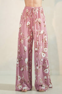 Heimish Wide Leg Floral Print Pants