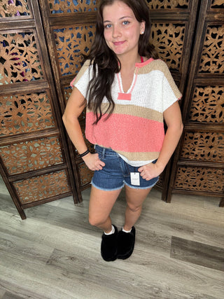 Sew in Love - Crochet-Striped Top