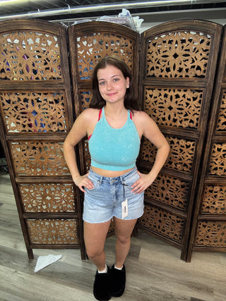 Zenana - Ribbed Tank - Teal