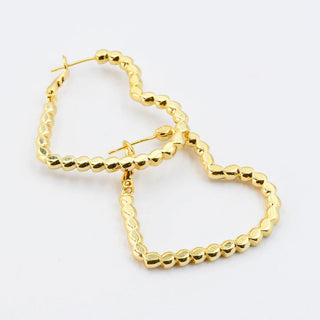 Treasure Jewels - Sweetheart Hoop Gold Earrings