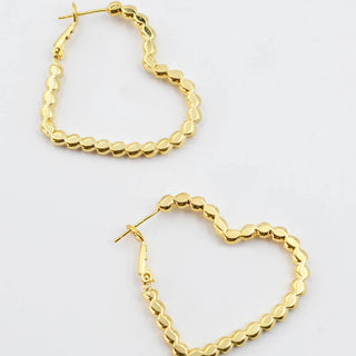 Treasure Jewels - Sweetheart Hoop Gold Earrings