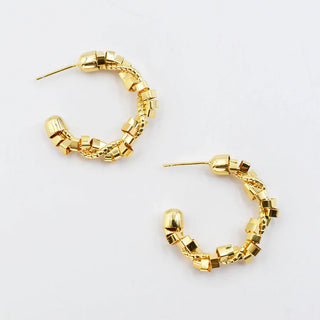 Treasure Jewels - Twisted Gold Hoop Earrings