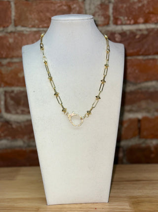 Gold Paperclip Chain Necklace