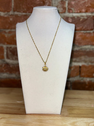 Golden All-Seeing Eye Pendant Necklace