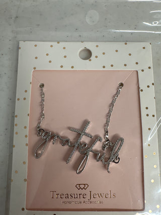 Graceful Script Necklace - Gold/Silver