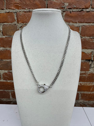 Silver Cuban Chain Necklace