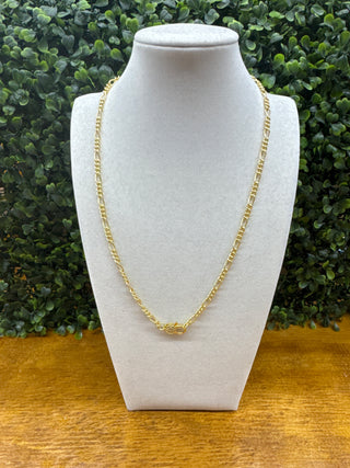 Gold Figaro Chain Necklace