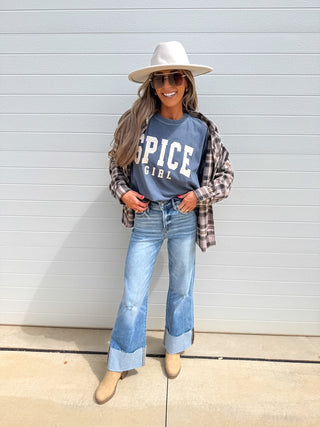 Spice Girl Graphic Tee on Denim