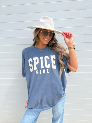 Spice Girl Graphic Tee on Denim