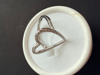 Large Open Heart Ring Collection - Gold / Silver