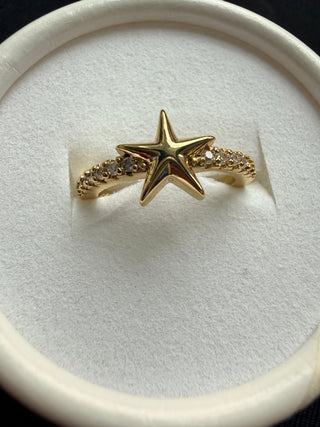 Gold Star Statement Ring