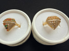 Load image into Gallery viewer, Diamond-Shaped Statement Ring Collection - Gold/Multi
