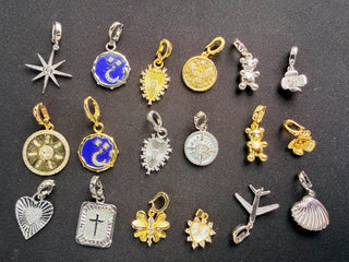 Assorted Gold and Silver Statement Charms