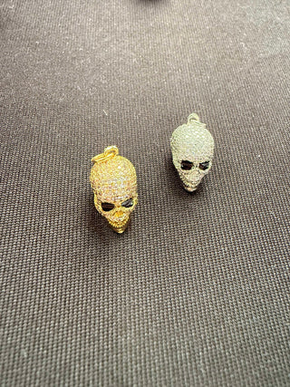 Crystal Skull Charms - Gold/Silver