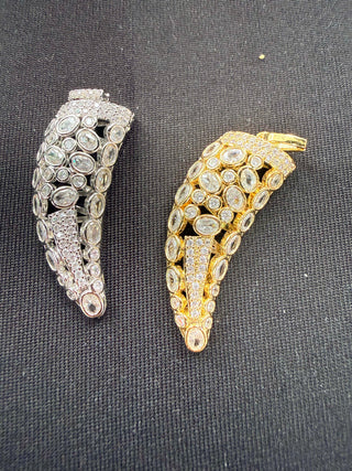 Crystal Horn Statement Charm Pendant