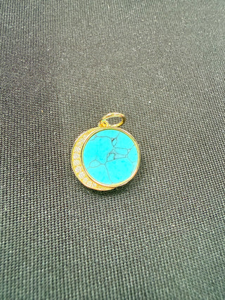Boho Gold Moon Necklace Charm