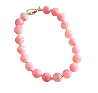 Tessie Pink Beaded Necklace