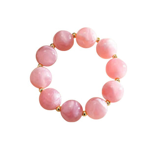 Clara Pink Beaded Bracelet