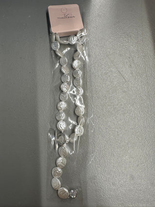 Iridescent Coin Pearl Statement Necklace