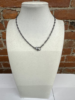 Pavé Clasp Chain Necklace