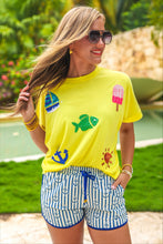 Load image into Gallery viewer, April26 Array - Set Sail Sequin Patch Top
