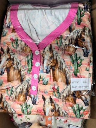 Shirley and Stone Pajama Set - Horse
