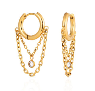 Lauren Kenzie - Ashley Diamond Tassel Hoops