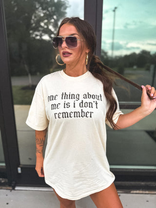 One Thing About Me Graphic Tee on Ivory