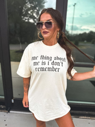 One Thing About Me Graphic Tee on Ivory