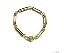 Load image into Gallery viewer, BB Lila Lookin’ Good Gold &amp; Silver Magnet Paperclip Bracelet – Multiple Sizes
