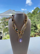 Load image into Gallery viewer, Treasure Jewels Scarf Charm Necklace
