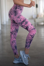 Load image into Gallery viewer, Yelete Tie Dye Leggings - Dusty Mauve
