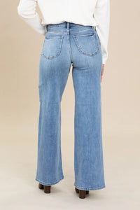 Judy Blue High Waist Retro Wide Leg Jeans