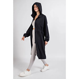 Rae Mode Long Jacket with Hoodie