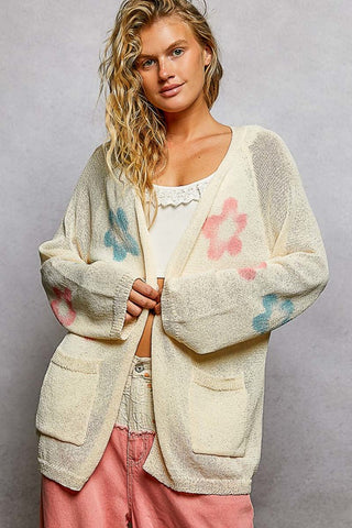 POL Flower Cardigan