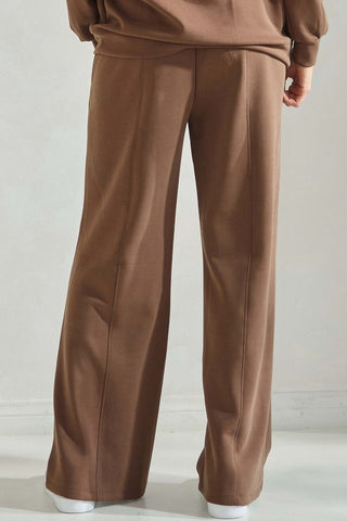 Yelete Wide Leg Sweatpants Mocha