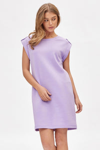 Dear Scarlett Scuba Liliac T shirt Dress