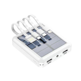 Global Travel Charger with Built-In Cables – 10,000mAh Portable Power Bank