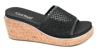 CORKYS LETS MESH AROUND WEDGE - BLACK