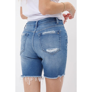 Mica High Rise Stretch Midi Shorts